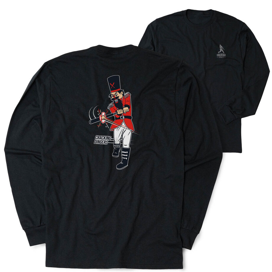 Baseball Tshirt Long Sleeve - Cracking Dingers (Back Design)