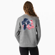 Hockey Crewneck Sweatshirt - Hockey Eagle (Back Design)