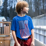 Hockey Short Sleeve T-Shirt - American Flag