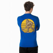 Guys Lacrosse Tshirt Long Sleeve - BigFoot (Back Design)