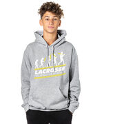 Guys Lacrosse Hooded Sweatshirt - Evolution of Lacrosse