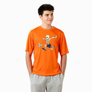 Soccer Short Sleeve Performance Tee - Skeleton Striker