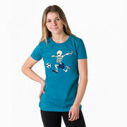 Soccer Women's Everyday Tee - Skeleton Striker