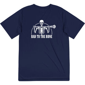 Guys Lacrosse Short Sleeve Performance Tee - Bad To The Bone