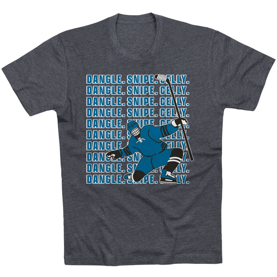 Hockey Short Sleeve T-Shirt - Dangle Snipe Celly Player
