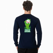 Baseball Tshirt Long Sleeve - Field Of Screams (Back Design)