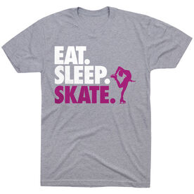 Figure Skating T-Shirt Short Sleeve Eat. Sleep. Skate.