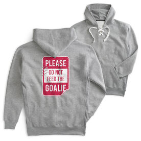 Hockey Sport Lace Sweatshirt - Don't Feed the Goalie