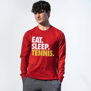 Tennis Tshirt Long Sleeve - Eat. Sleep. Tennis