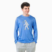 Guys Lacrosse Long Sleeve Performance Tee - Yeti