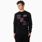 Hockey Tshirt Long Sleeve - Hockey USA Gold