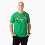 Running Short Sleeve T-Shirt - Let's Run For Christmas