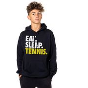 Tennis Hooded Sweatshirt - Eat. Sleep. Tennis.