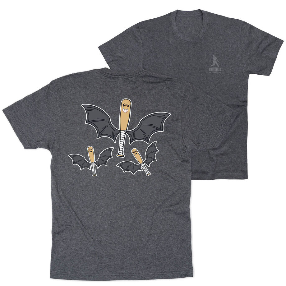 Baseball Short Sleeve T-Shirt - It's Bats (Back Design)