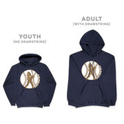 Baseball Hooded Sweatshirt - Baseball Bigfoot