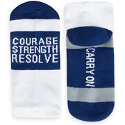 Socrates&reg; Woven Performance Socks Courage Strength (Navy)