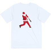 Baseball Short Sleeve Performance Tee - Home Run Santa