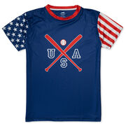  Baseball Tech Player Tee - Stars and Stripes