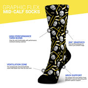 Hockey Graphic Flex Mid-Calf Socks - Diehard