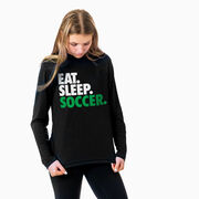 Soccer Long Sleeve Performance Tee - Eat. Sleep. Soccer.