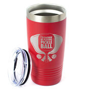 Pickleball 20 oz. Double Insulated Tumbler - I'd Rather Be Playing Pickleball