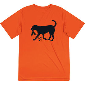 Soccer Short Sleeve Performance Tee - Spot The Soccer Dog