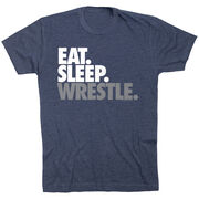 Wrestling T-shirt Short Sleeve Eat. Sleep. Wrestle.