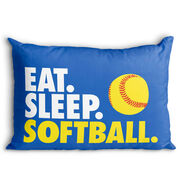 Softball Pillowcase - Eat Sleep Softball