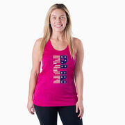 Women's Racerback Performance Tank Top - Patriotic Run