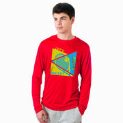 Tennis Long Sleeve Performance Tee - Let's Raise A Racket