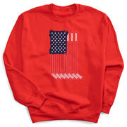 Hockey Crewneck Sweatshirt - American Flag