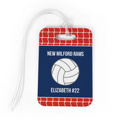 Volleyball Bag/Luggage Tag - Personalized Volleyball Team with Ball