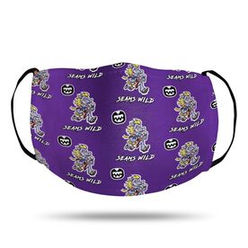 Seams Wild Football Face Mask - Dusty (Pattern)