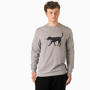 Hockey Tshirt Long Sleeve - Howe The Hockey Dog