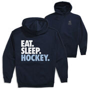 Hockey Hooded Sweatshirt - Eat. Sleep. Hockey (Back Design)