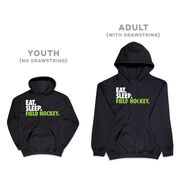 Field Hockey Hooded Sweatshirt - Eat. Sleep. Field Hockey.