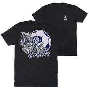 Soccer Short Sleeve T-Shirt - Belle Of The Ball (Back Design)