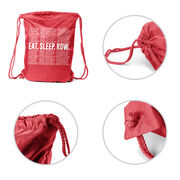 Crew Drawstring Backpack Eat. Sleep. Row.