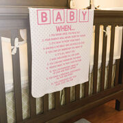 Baby Blanket - You Know You're A Baby When