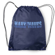Swimming Drawstring Backpack - Make Waves