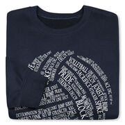 Volleyball Crewneck Sweatshirt - Volleyball Words