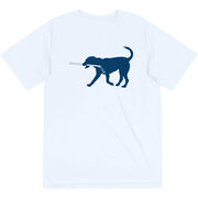 Hockey Short Sleeve Performance Tee - Rocky The Hockey Dog