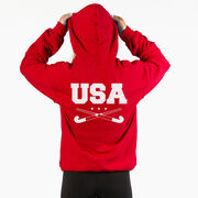 Field Hockey Hooded Sweatshirt - USA Field Hockey (Back Design)