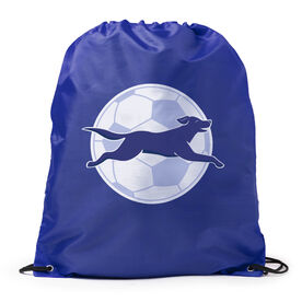 Soccer Drawstring Backpack - Kicks The Soccer Dog
