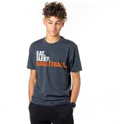 Basketball T-Shirt Short Sleeve Eat. Sleep. Basketball.