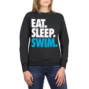 Swimming Crewneck Sweatshirt - Eat Sleep Swim