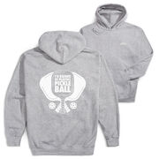 Pickleball Hooded Sweatshirt - I'd Rather Be Playing Pickleball (Back Design)