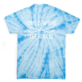 Hockey Short Sleeve T-Shirt - Home Is Where The Rink Is Tie Dye