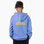 Wrestling Hooded Sweatshirt - Just Wrestle (Back Design)