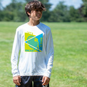 Tennis Long Sleeve Performance Tee - Let's Raise A Racket